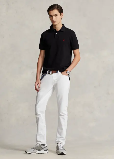 Ralph Lauren Custom Slim Fit Mesh Polo Shirt