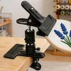 360-Degree Rotatable Embroidery Holder Adjustable Tableside Stitching Frames Clip Non-Slip Portable Metal Embroidery Clip Holder Suitable For Cross-Stitch Accessories