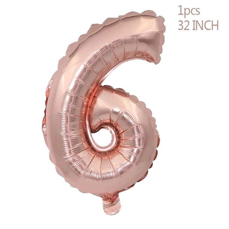 Rose Gold Confetti Baloons Foil Champagne Star Balloon Wedding Latex Ballon globos BabyShower Birthday Party Decoration Supplies