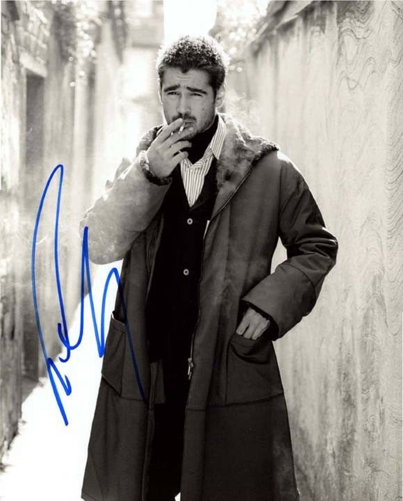 Colin farrell signed autographed smoking 11x14 Photo Poster painting