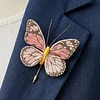 DIY Embroidered Butterfly Brooch Embroidery Butterfly Lapel Pin Clothes Decoration for Backpack Pants T-Shirt Jacket Bags Dress Jeans
