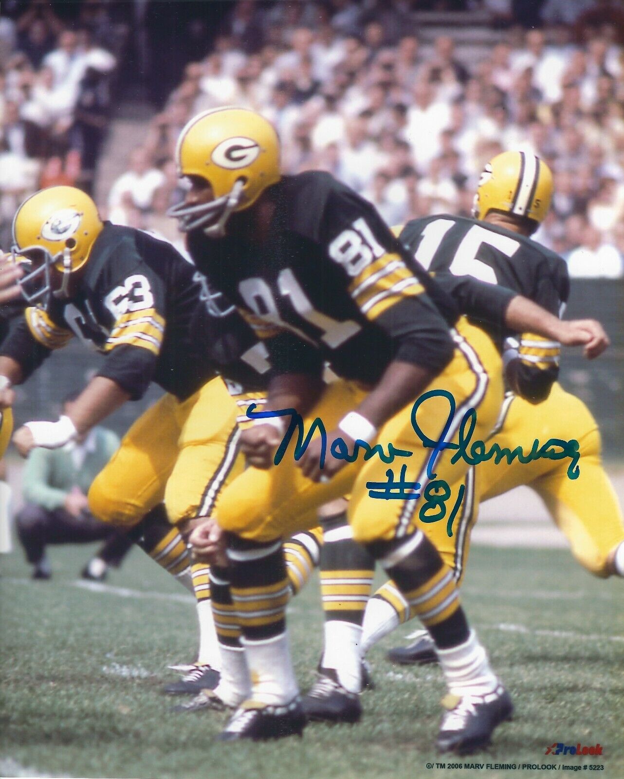 Autographed MARV FLEMING Green Bay Packers 8x10 Photo Poster painting w/COA