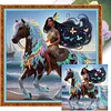 Princess Pocahontas Horse-11CT Stamped Cross Stitch 40*40cm tapestrymarket