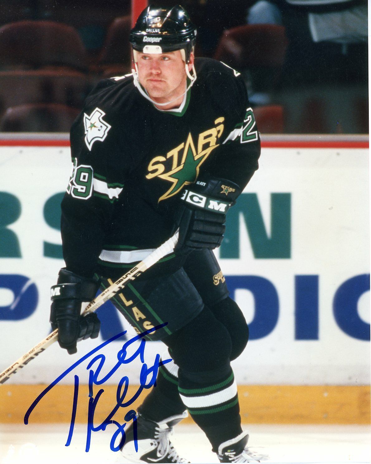 Trent Klatt Autographed 8x10 Dallas Stars # S358