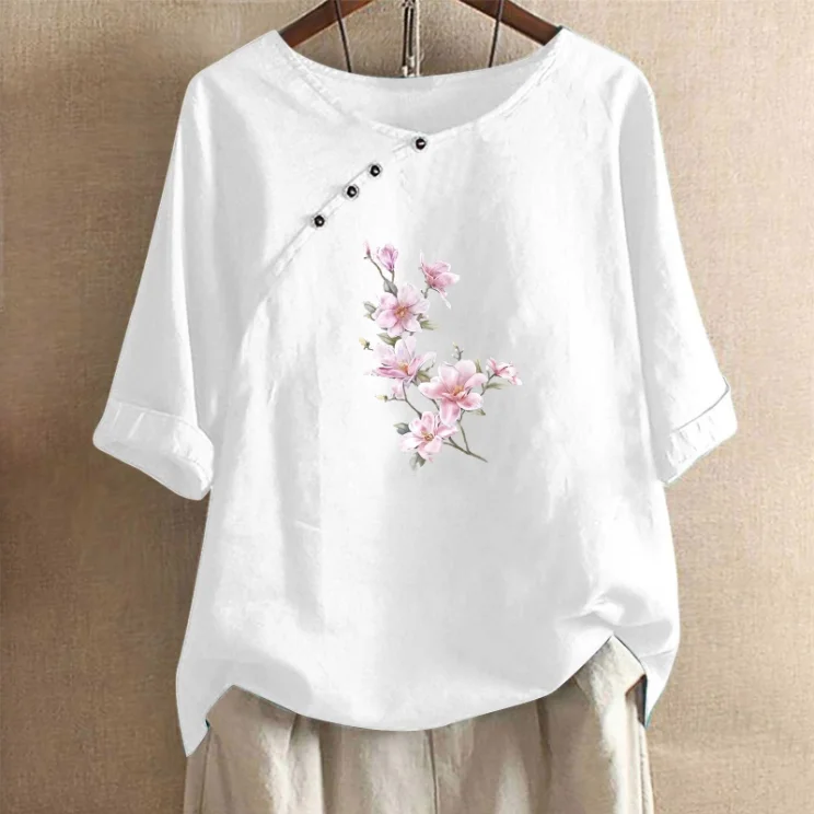 Flower Minimalist Casual Shirt