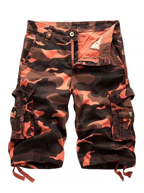 Camouflage New Large Size Loose Casual Multi-Pocket Tooling Shorts