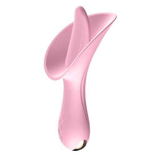 Pink Flower Toy Tongue Licking Vibrator  