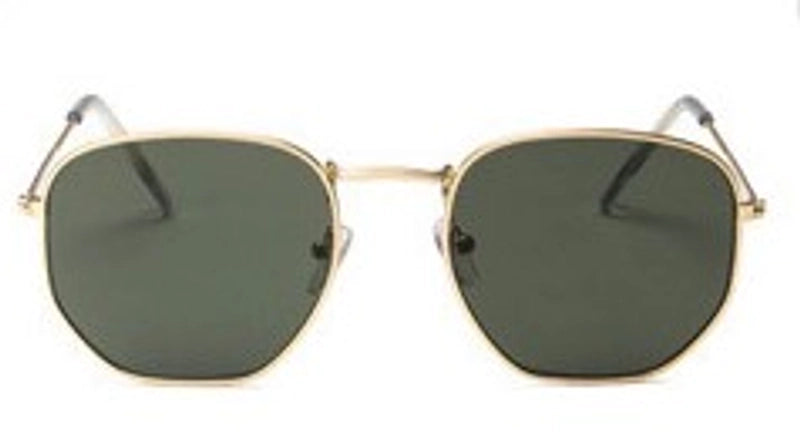 Fashion Solid Color Resin Polygon Full Frame Women’s Sunglasses