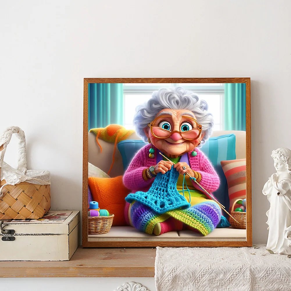 Diamond Painting - Full Round Drill - Grandma(Canvas|30*30cm)