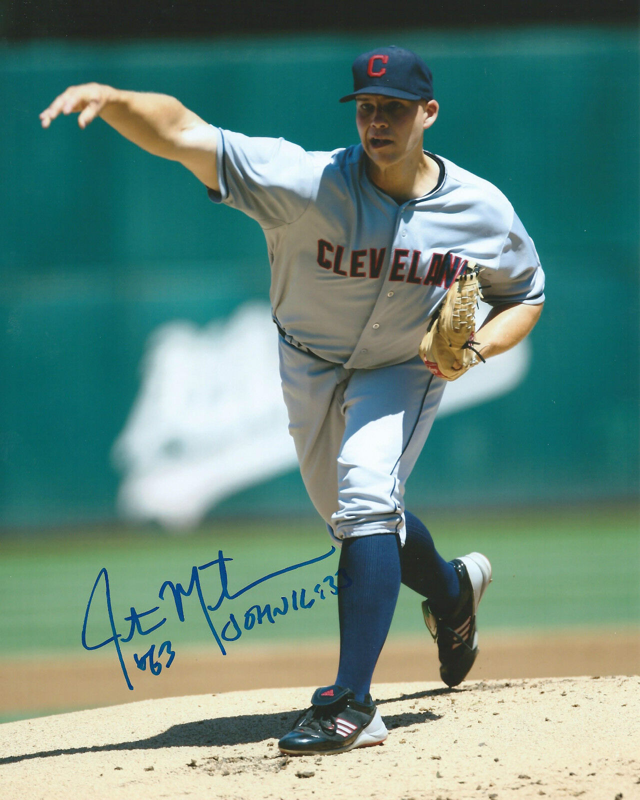 **GFA Cleveland Indians *JUSTIN MASTERSON* Signed 8x10 Photo Poster painting J4 COA**