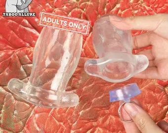 Hollow Butt Plug with Stopper, Clear Anal Plug, Soft Anal Training Plug,  Anal Speculum, Anal Sex Toy, Butt Plug for Women Men Gay, Mature