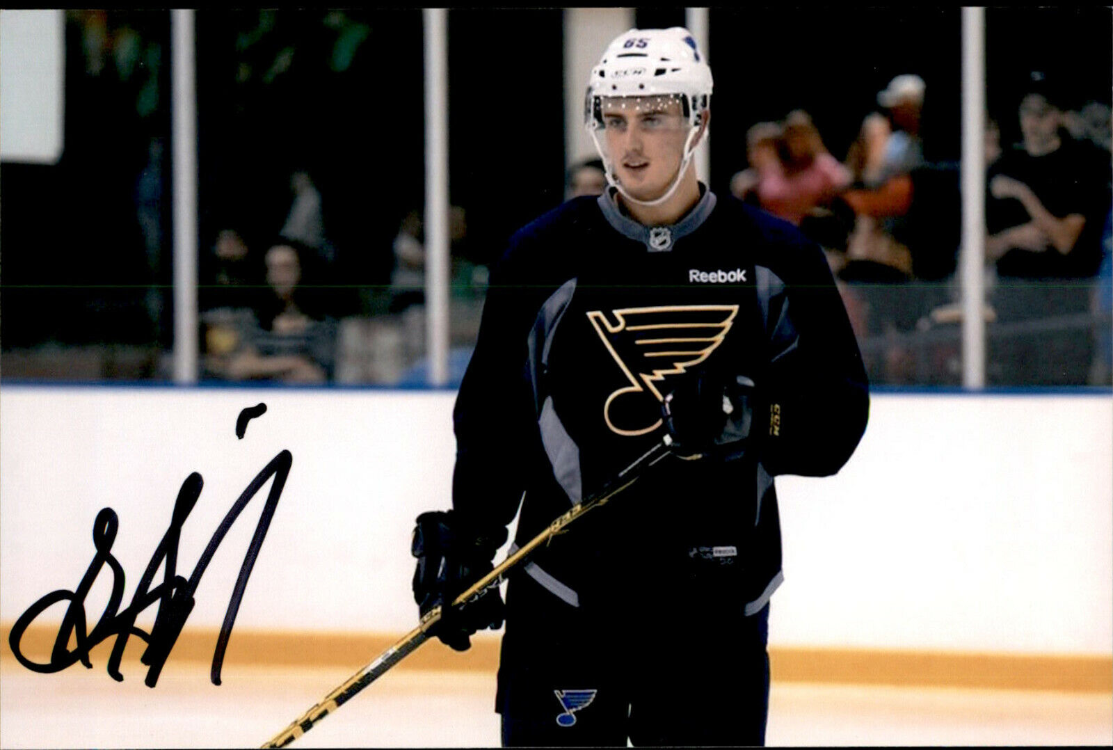 Glenn Gawdin SIGNED 4x6 Photo Poster painting ST LOUIS BLUES / CALGARY FLAMES