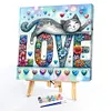 Love Cat-Paint by Numbers Acrylic Painting 20*20cm