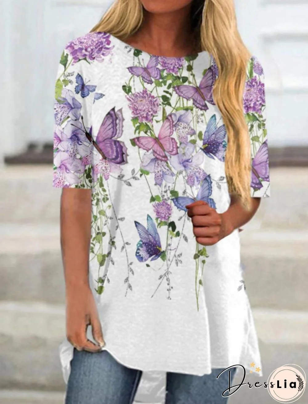 Butterfly Printed Shirt