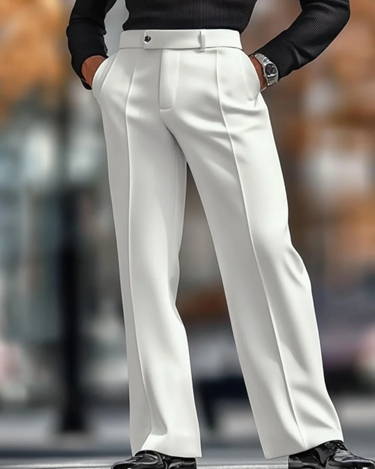Men’s White Pocket Pants
