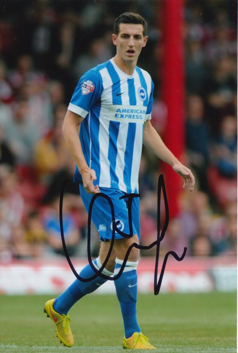 BRIGHTON HAND SIGNED LEWIS DUNK 6X4 Photo Poster painting.