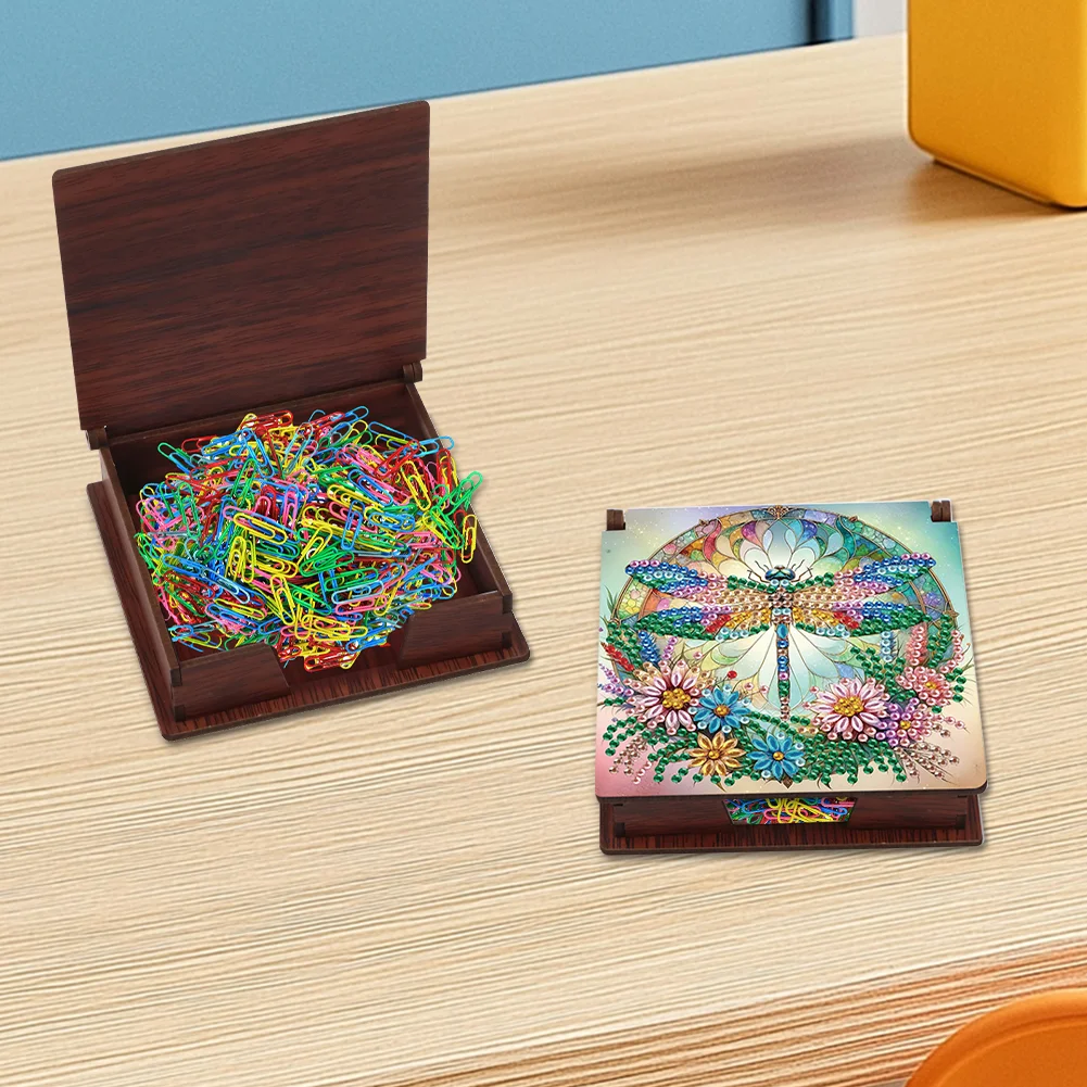 DIY Flower Dragonfly Diamond Painting Note Box Paper 160 Sheets of Paper for DIY Art Craft