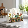 Diamond Painting PU Plant Tissue Box Tissue Holder