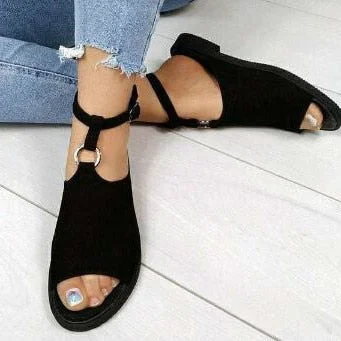HZSHENGY 2020 Women Flats Summer Beach  Sandals Casual Shoes Woman Party Sexy Peep Toe Gladiator Sandalias Women Slippers