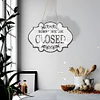 >SALE<Wooden Shop Sign Diamond Painting Hanging Pendant for Home Decor (Closed White)