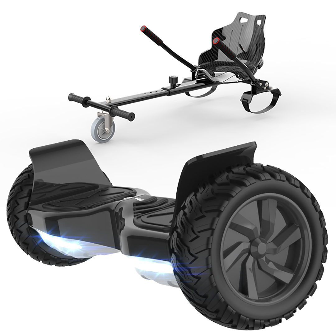 Black Hoverkart For Hoverboard Balance Electric Scooters 2 Wheels E-skateboard 