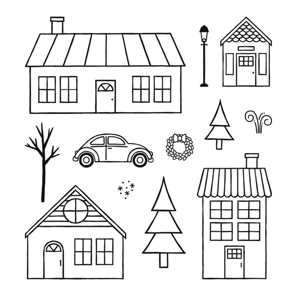 

Xmas Snow House (Seal) - Paper Craft Cutting Dies, 501 Original