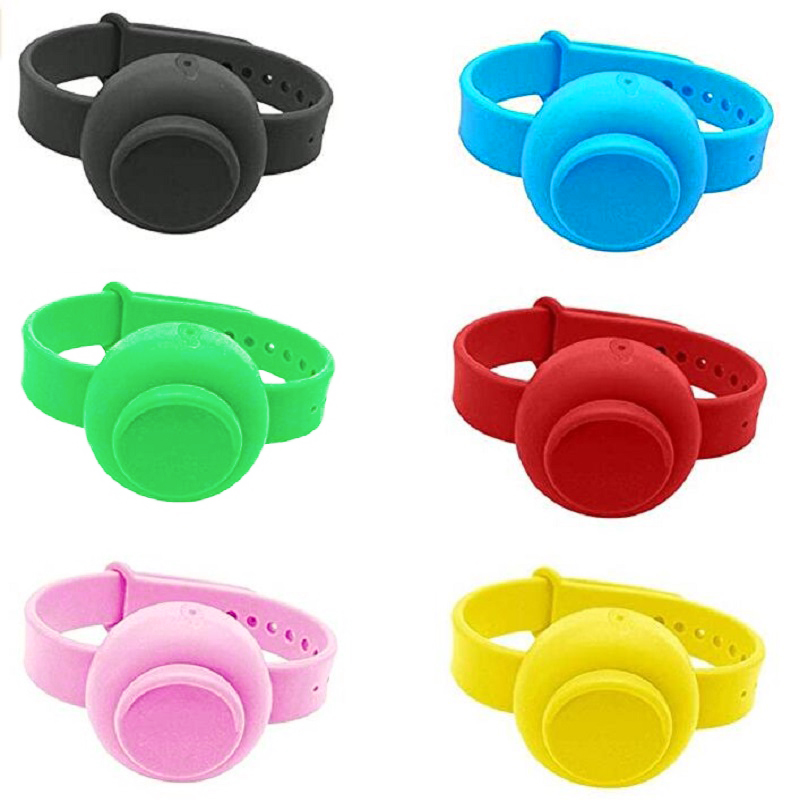 

6pcs 12ml Travel Sports Silicone Hand Sanitizer Dispenser Squeeze Bracelet, 501 Original