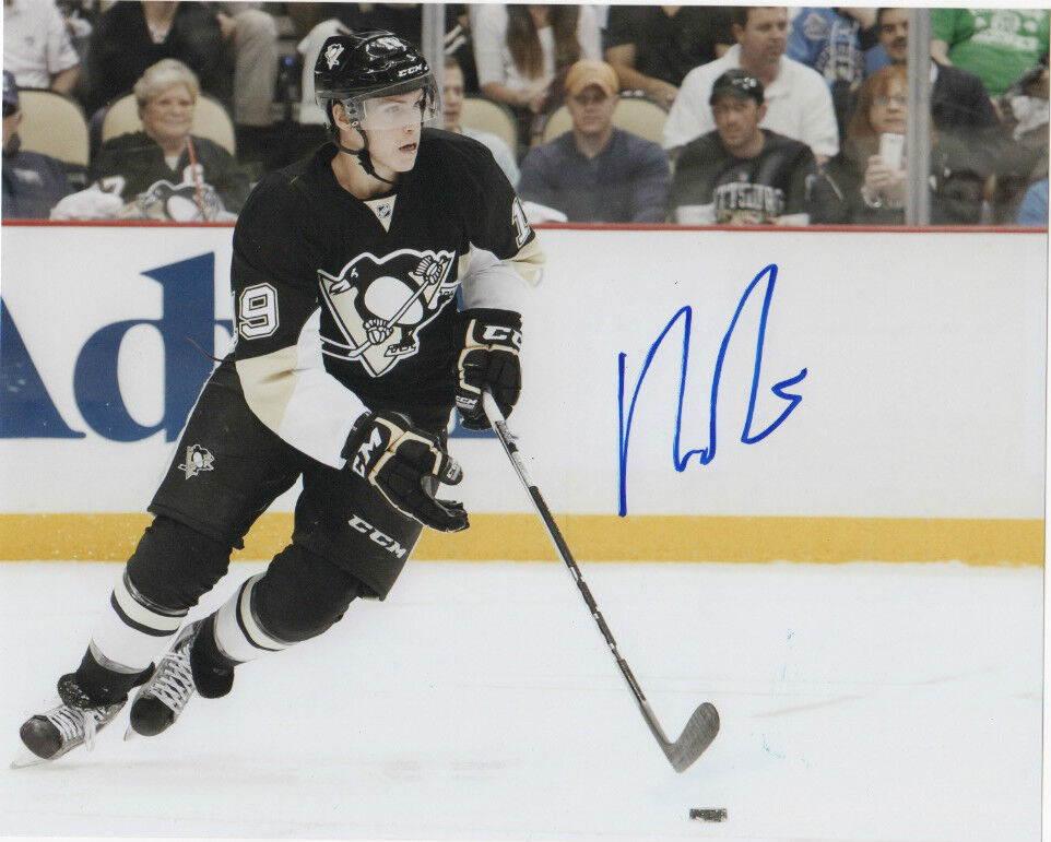 Pittsburgh Penguins Beau Bennett Signed Autographed 8x10 NHL Photo Poster painting COA G