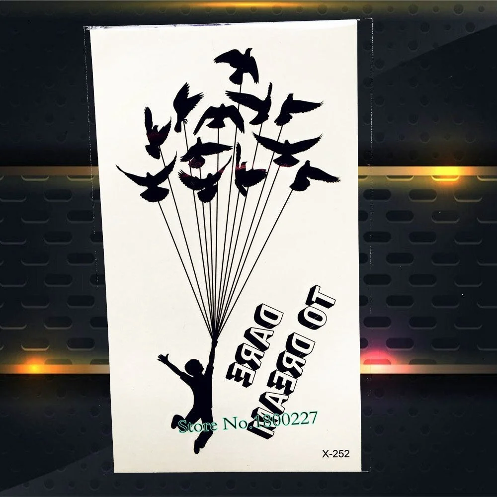 1PC Fashion Crystal Diamond Design Temporary Tattoo Sticker PAQ-003 Children Gifts Waterproof Tattoo Paste Black Navy Blue Tatto