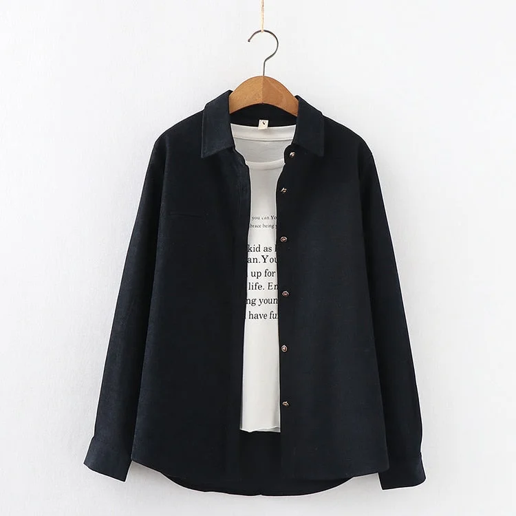 Exquisite Solid Color Women's Shirt 2021Spring New Casual Design Sense Blouses and Tops Young Style Lady Long Sleeve Blouse