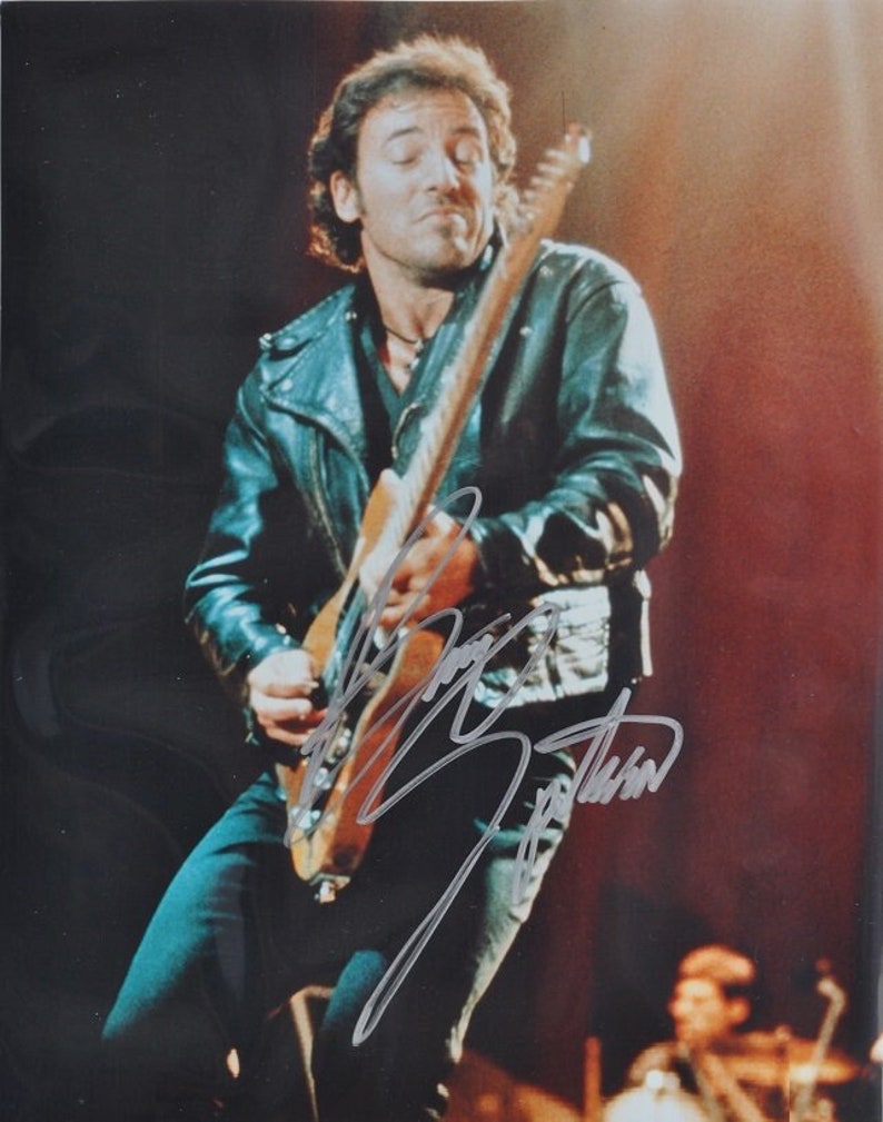 BRUCE SPRINGSTEEN Signed Photo Poster painting The Boss, E Street Band wCOA