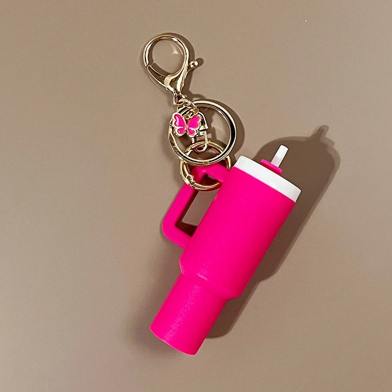 Minimalist Classic Style Cup Plastic Unisex Bag Pendant Keychain