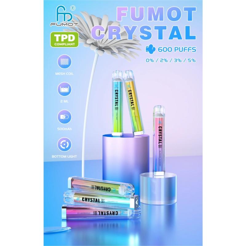 RandM FUMOT ORIGINAL RANDM CRYSTAL 600 Puffs Disposable Vape Wholesale fumot CTYVape