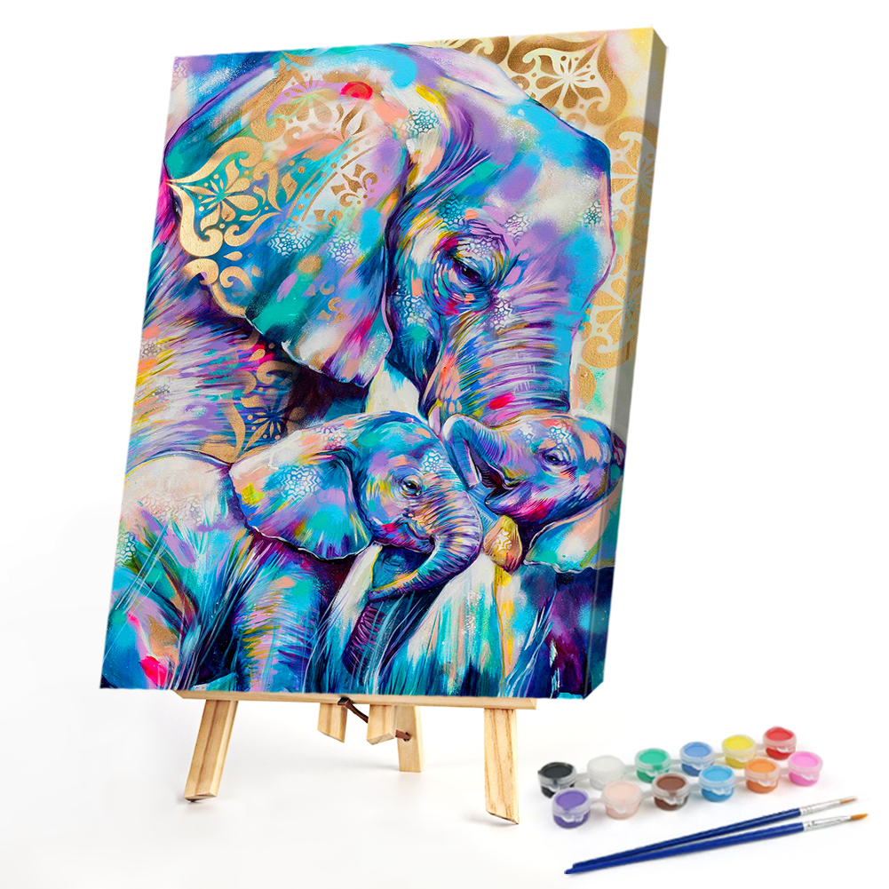 

40*50CM - Paint By Numbers - Elephant, 501 Original