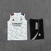 2025/2026 Real Madrid Pre-Match Training White Vest+Shorts Football1:1 Thai Quality