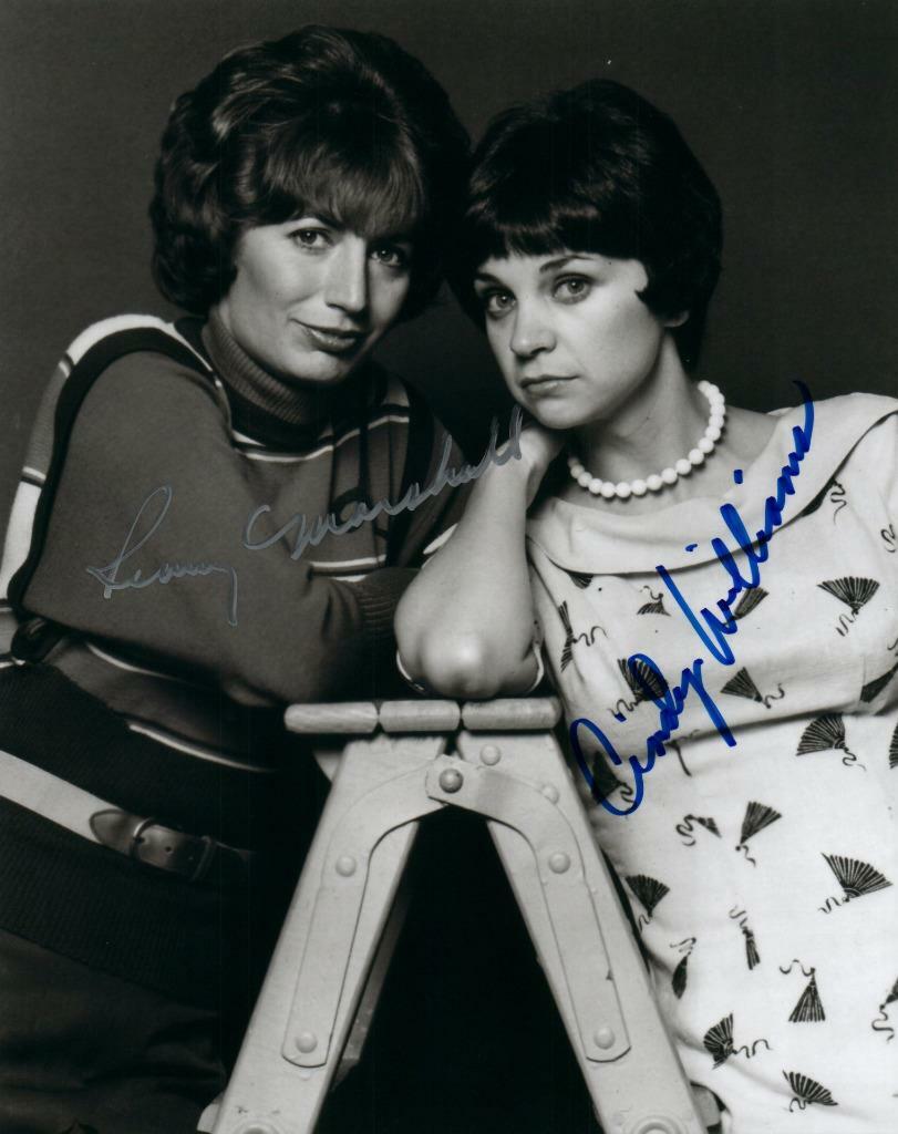 Penny Marshall Cindy Williams signed 8x10 Picture autographed Photo Poster painting pic COA