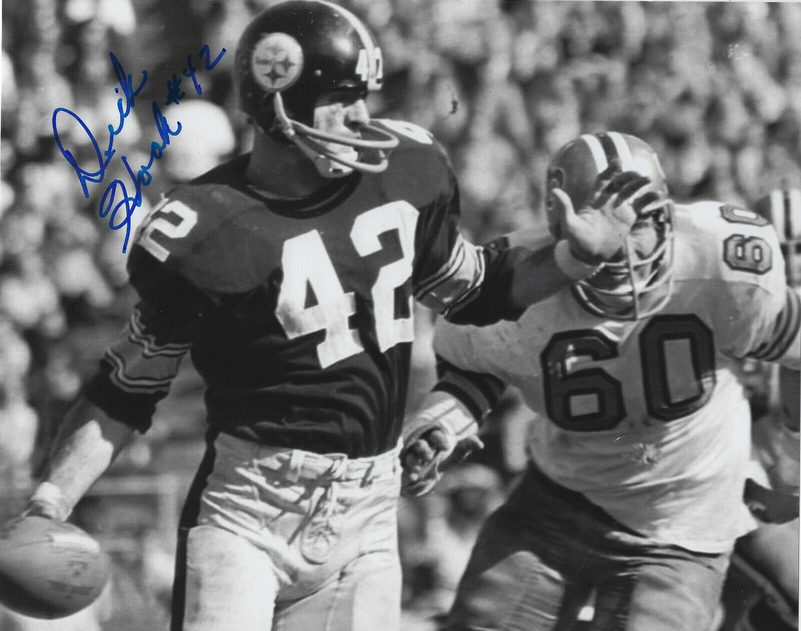 Signed 8x10 DICK HOAK Pittsburgh Steelers Autographed Photo Poster painting - w/COA