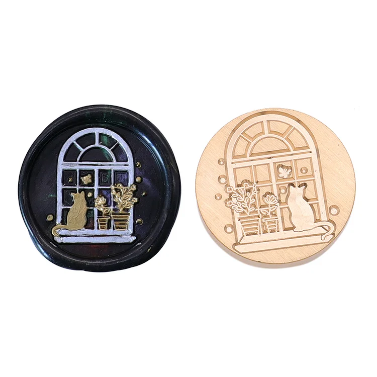 Diy Fire Lacquer Round Sealing Wax Stamp Head 25Mm gbfke