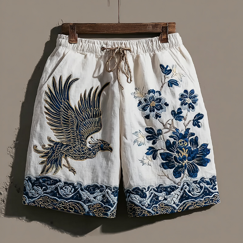 Fashionable Phoenix Floral Design Universal Shorts elevenforest
