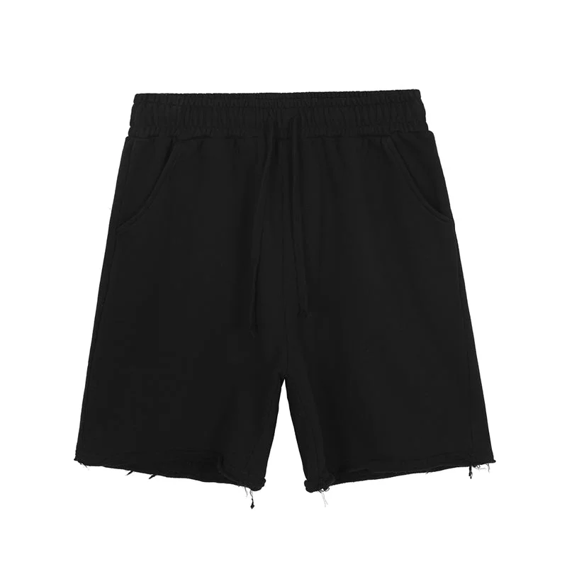 Aonga Raw Edge Loose Casual Shorts