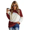 Women's Fashion Pentagram Sweatshirt Tie Dye Round Neck Long Sleeves