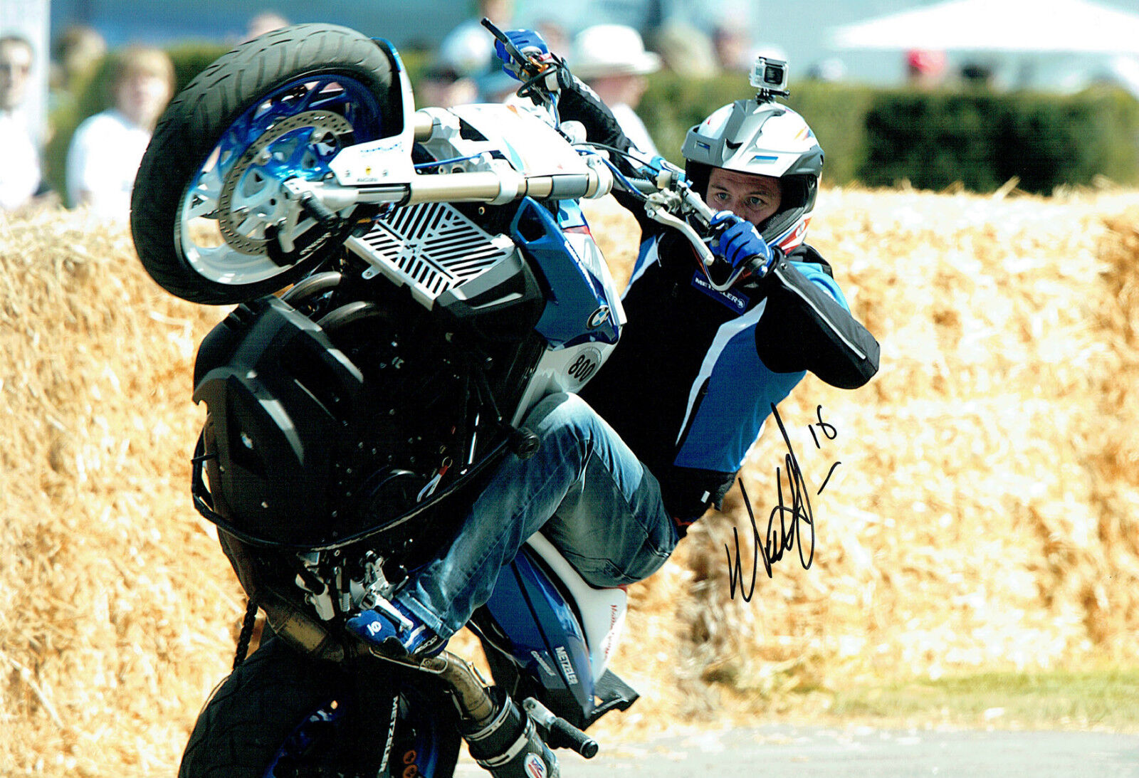 Mattie GRIFFIN SIGNED Autograph 12x8 BMW Photo Poster painting AFTAL COA Motorbike Stunt Rider