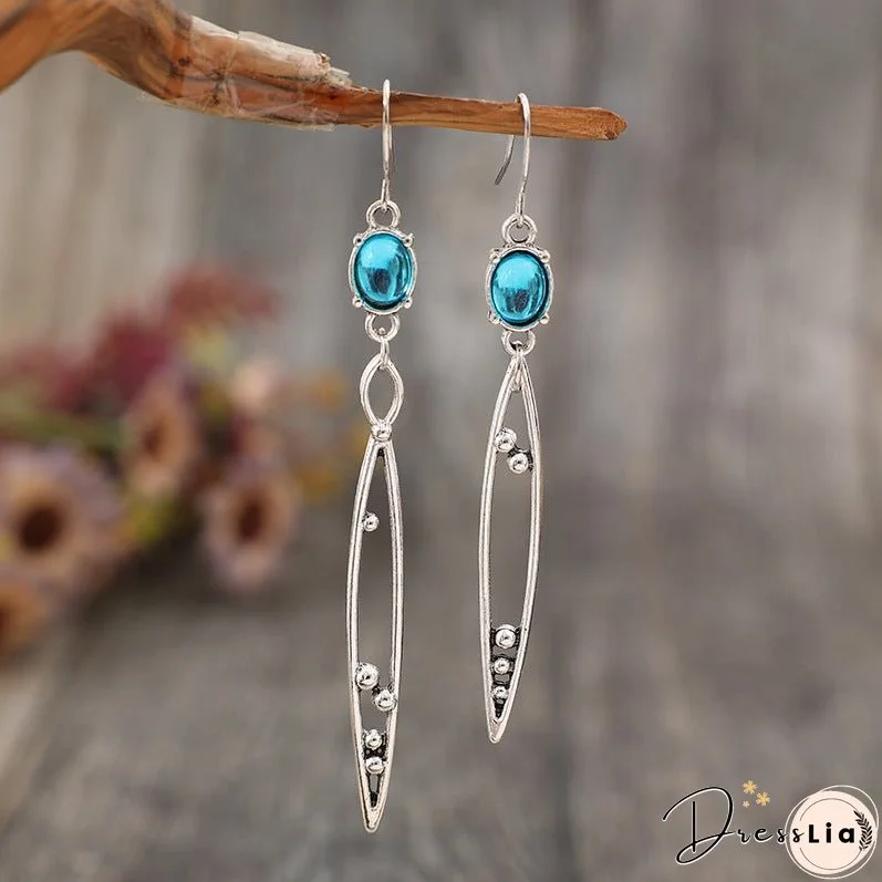 Alloy Rhinestone Asymmetric Earrings
