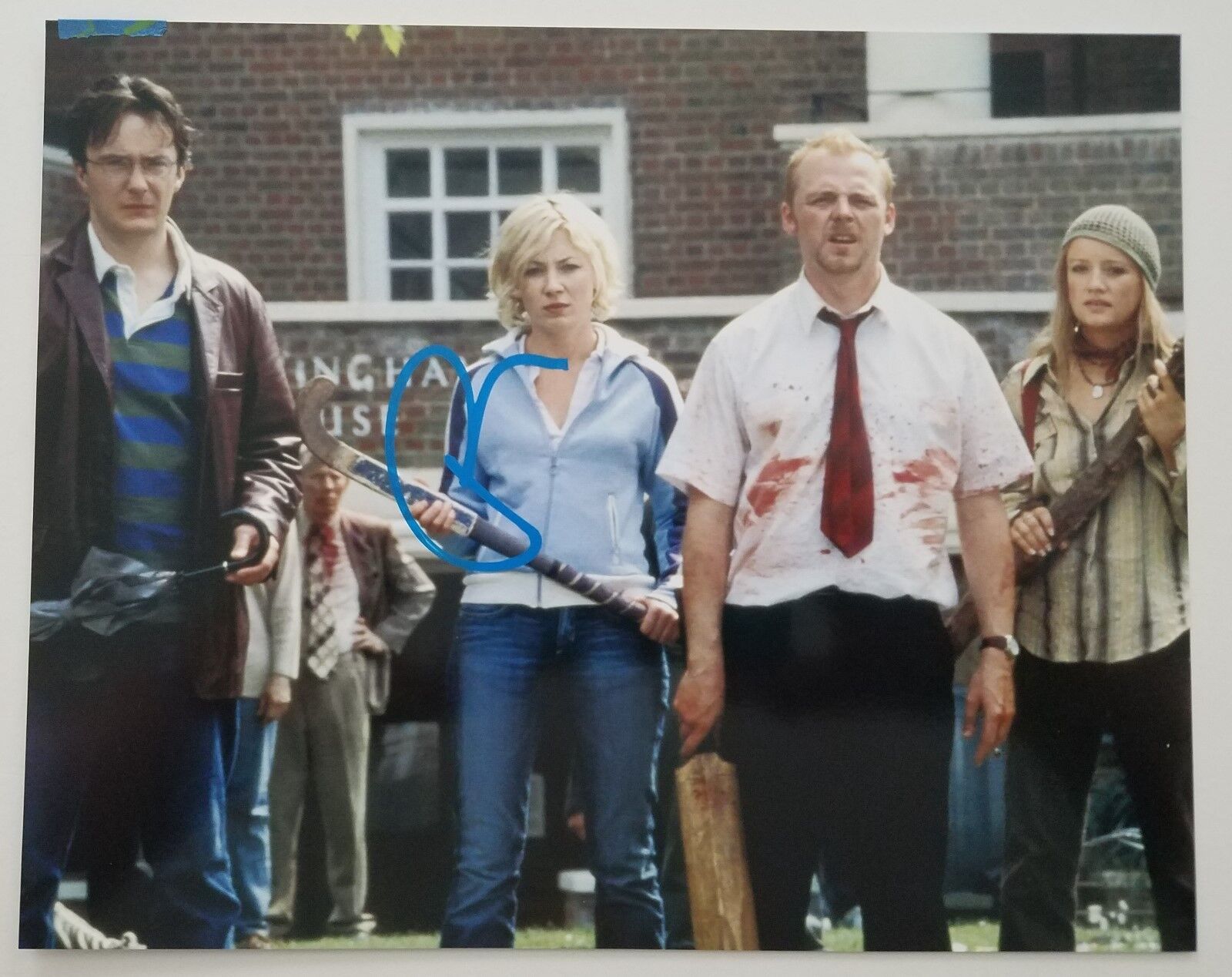 Dylan Moran Signed Shaun Of The Dead 8x10 Photo Poster painting Horror Simon Pegg RARE Auto RAD
