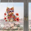 Yorkshire Terrier Mohnblumen - 5d DIY Handwerk Anh&auml;nger