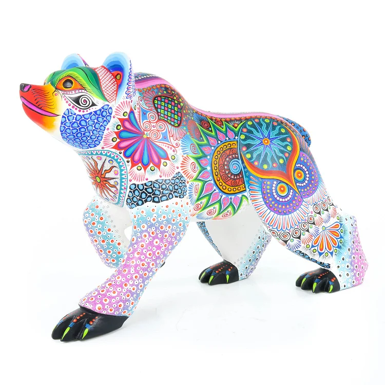 Beautiful Polar Bear - Oaxacan Alebrije Wood Carving