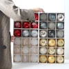 9PCS New Year Christmas's Tree 8CM Decor Balls Set