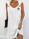 2023 NOVO VESTIDO SEXY ADIDAS CINTURA FINA SEM MANGAS