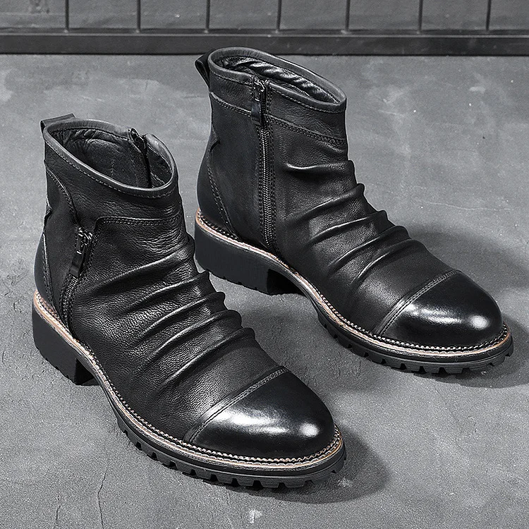 Men's Vintage Business Chelsea Ankle Boots shopify Stunahome.com