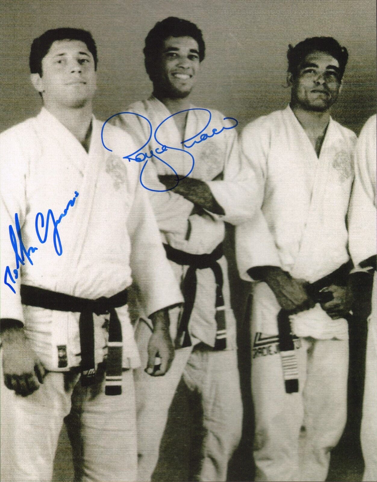 Royce & Rolker Gracie Signed 11x14 Photo Poster painting UFC Jiu-Jitsu Rickson Picture Autograph